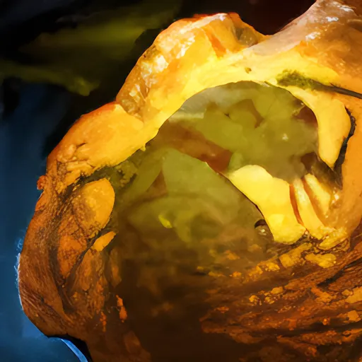 Ambrite Fossilized Grub