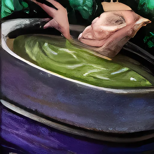 Bowl of Poultry and Leek Soup