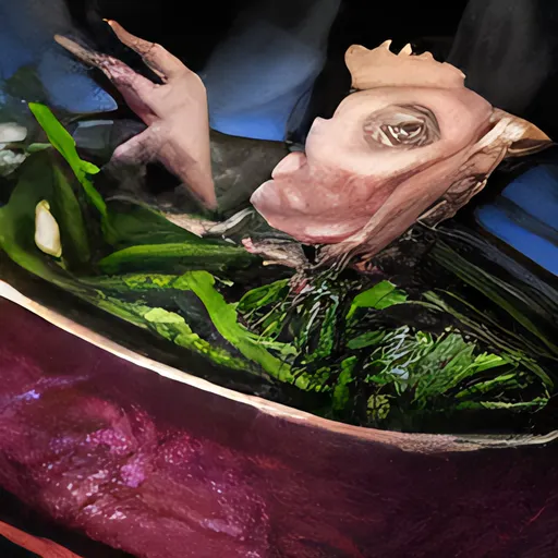 Bowl of Savory Spinach and Poultry Soup