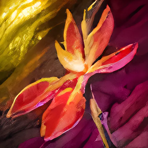 Fire Orchid Blossom