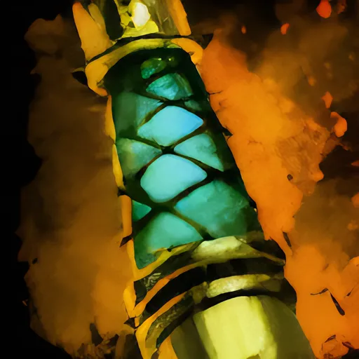 Oiled Ancient Torch Handle