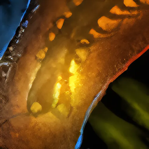Ambrite Fossilized Centipede