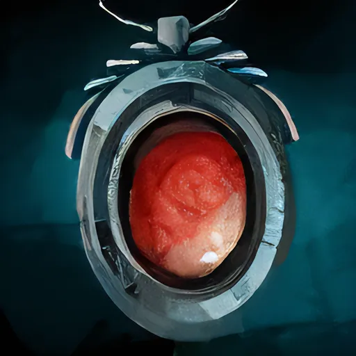 Coral Mithril Amulet