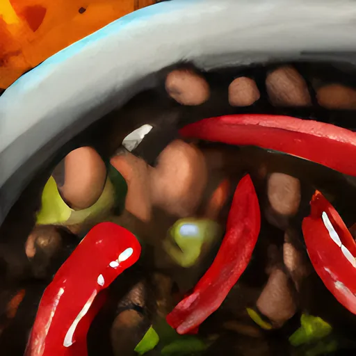 Bowl of Spicy Veggie Chili