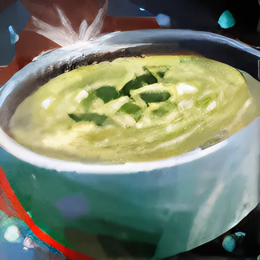 Bowl of Fancy Potato and Leek Soup icon