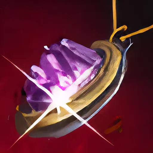 Amethyst Gold Amulet icon