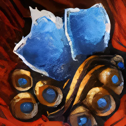Embellished Gilded Lapis Jewel icon